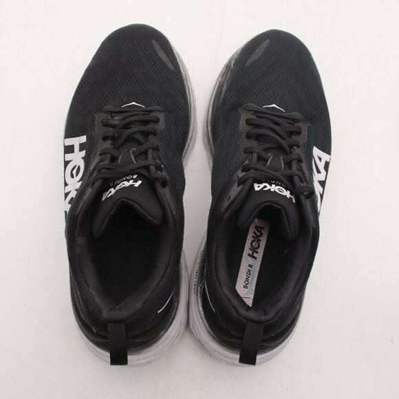 Hoka One One Bondi 8 Mens Size 11.5 EE Black Running Shoes Sneakers 1127953 BWHT - Picture 9 of 11
